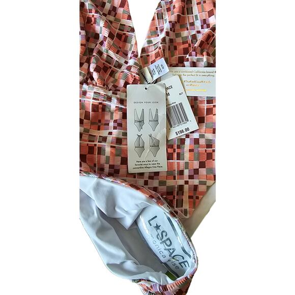 New Anthropologie x L SPACE Allegra One-piece Halter Geo Swimsuit $198 MEDIUM - Picture 12 of 12